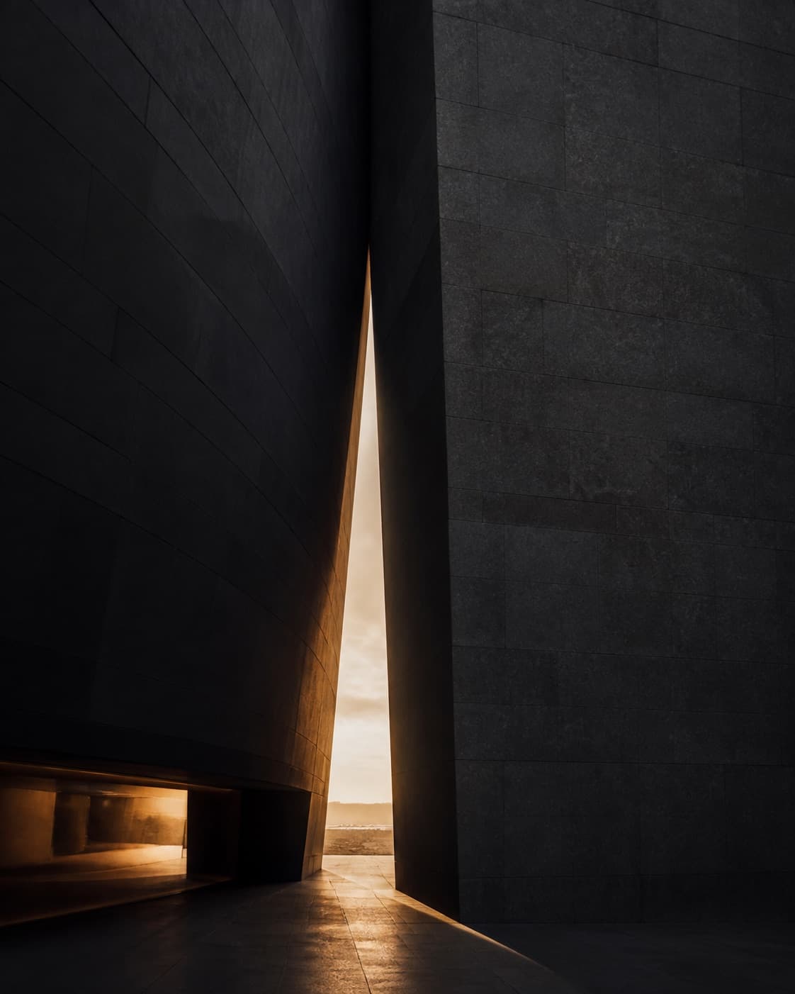 An architectural passage suggesting a clear path between two sides